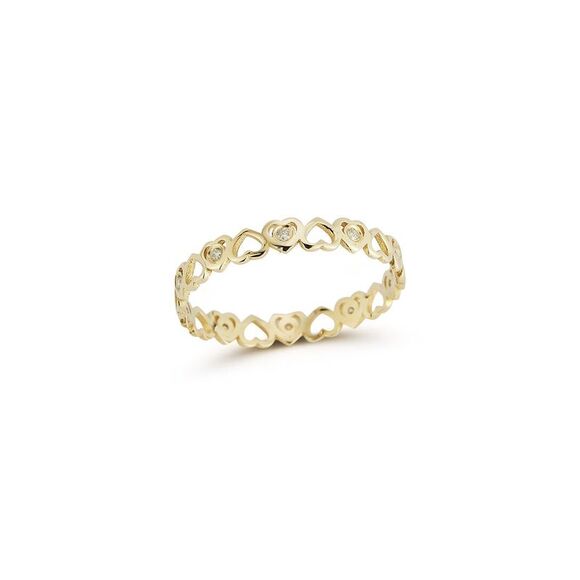 Ember Fine Jewelry 14K 0.08 Ct. Tw. Diamond Heart Ring